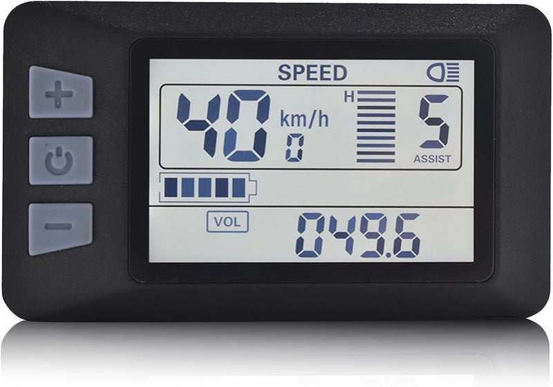 Mcezdy شاشة دراجة كهربائية، بروتوكول UART رقم 2، دراجة كهربائية 24V، 36V، 48V، 60V، كمبيوتر للدراجات، شاشة LCD، عداد سرعة للدراجة الكهربائية لتعديل الدراجة (P3H) - Image 1